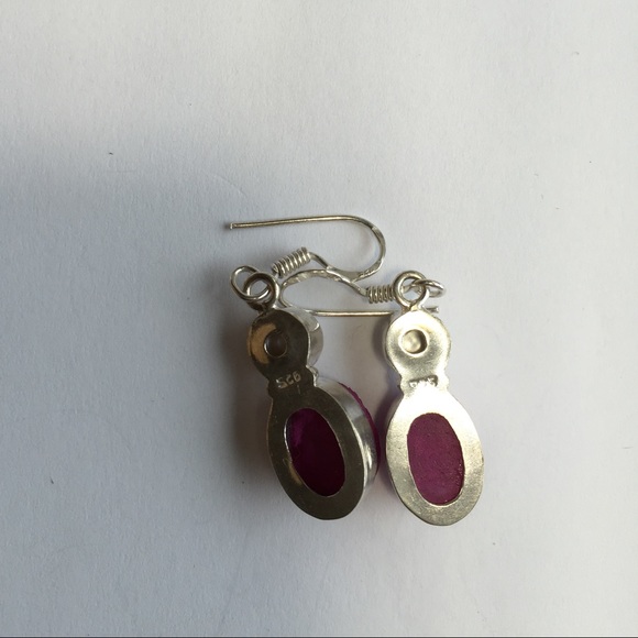 Sterling Silver Pearl and Druzy Earrings - Picture 2 of 2